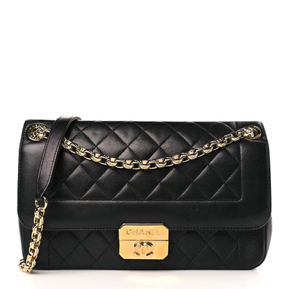 Chanel Lambskin Quilted Large Chic With Me Flap Black 1 of 9