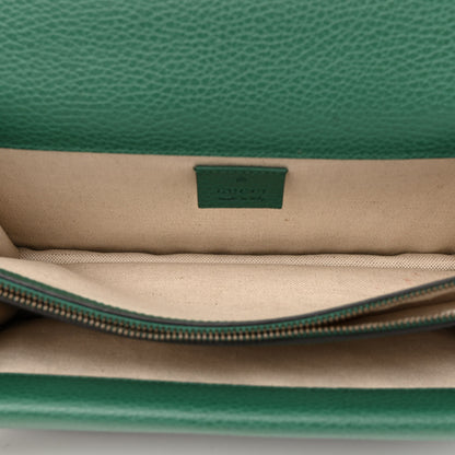 Gucci Pebbled Calfskin Small Dionysus Shoulder Bag Emerald 5 of 13