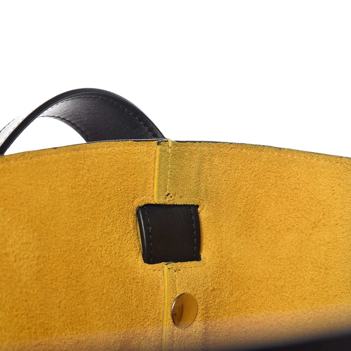 Natural Calfskin Biker Bucket Shoulder Bag Black Sunflower