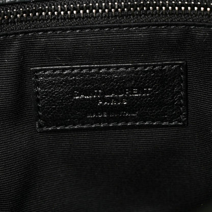 Saint Laurent Calfskin Crocodile Embossed Monogram Medium Niki Chain Satchel Algea 6 of 8