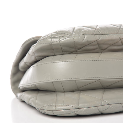 Chanel Lambskin Quilted 3 Large Flap Grey 10 of 16