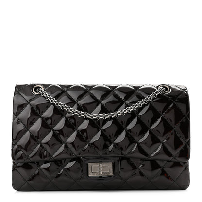 Chanel Patent Quilted 2.55 Reissue 227 Flap Dark Purple 1 of 10