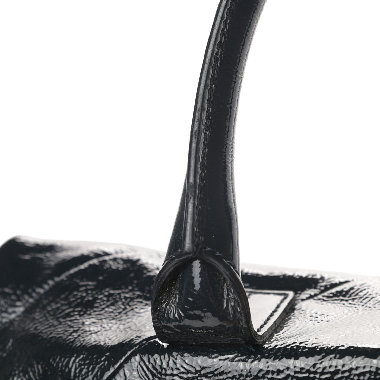 Saint Laurent Textured Patent Medium Easy Sac Navy 13 of 14