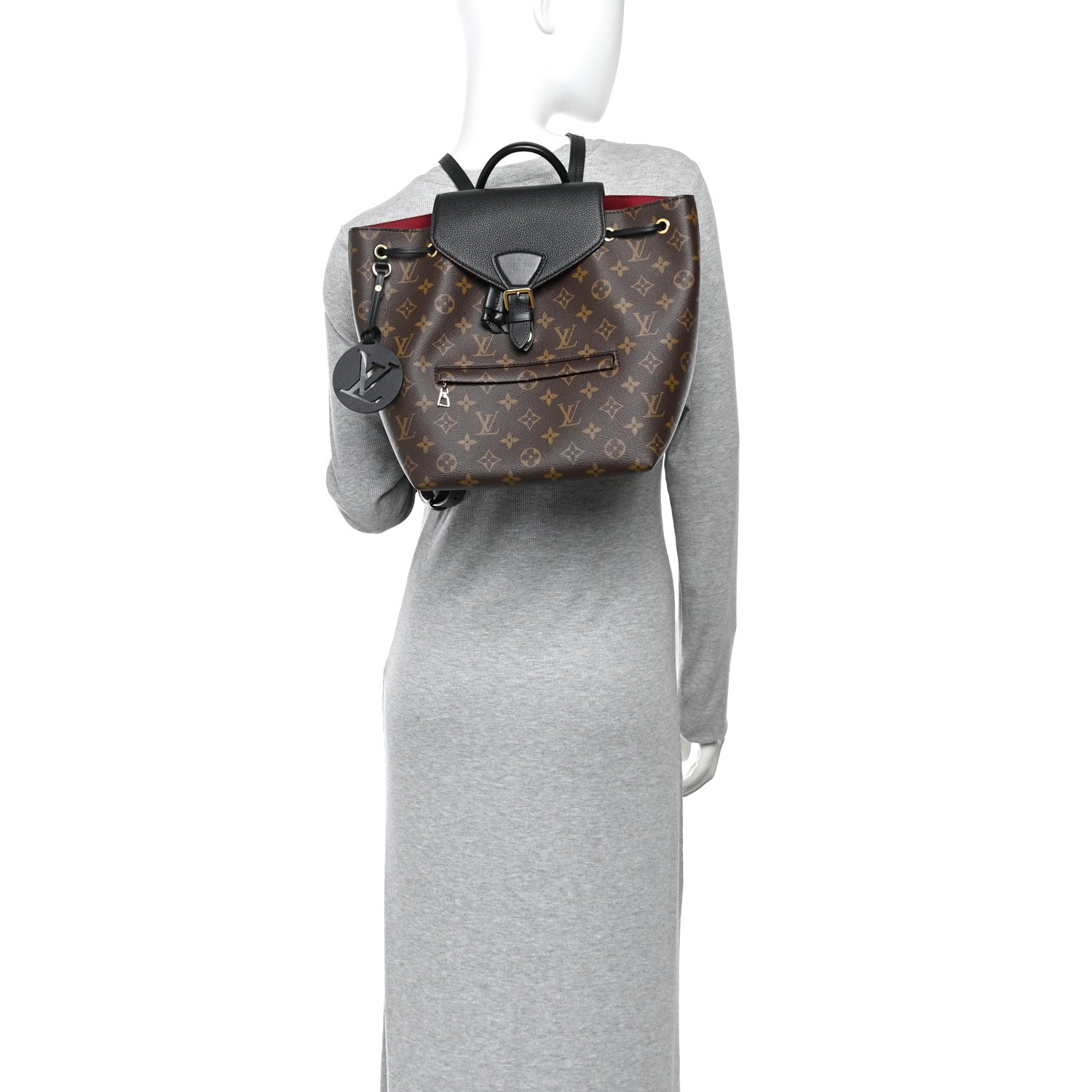 Louis Vuitton Monogram Montsouris PM Black 2 of 9