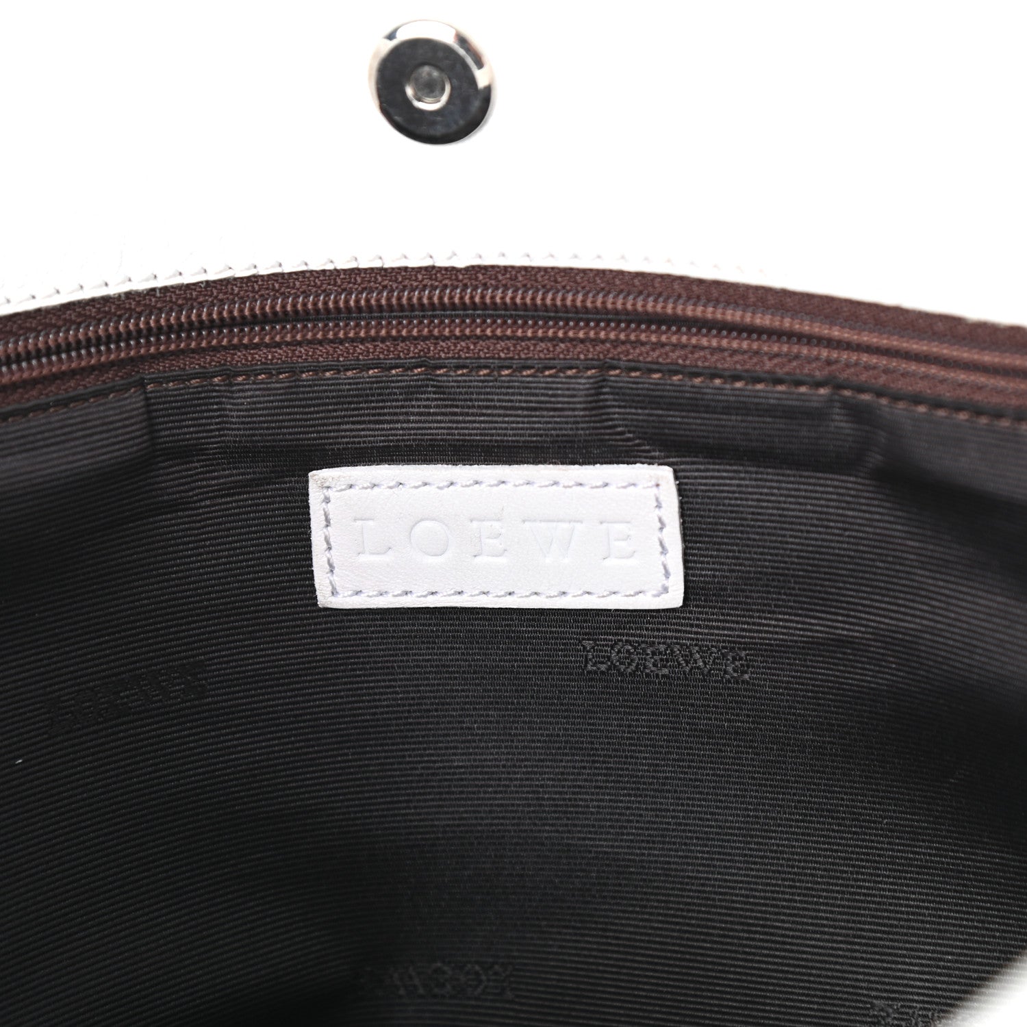 Loewe Calfskin Studded Shopping Tote White 6 of 11