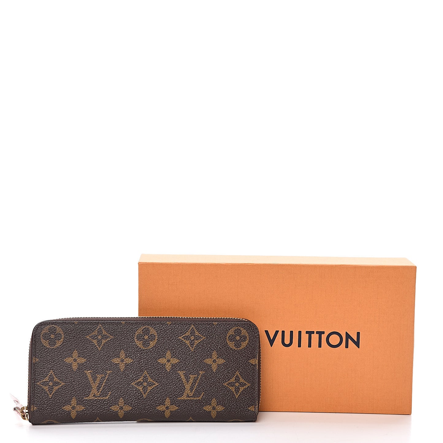 Monogram Clemence Wallet Rose Ballerine