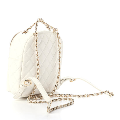 Chanel Caviar Quilted Small CC Day Backpack White 2 of 4