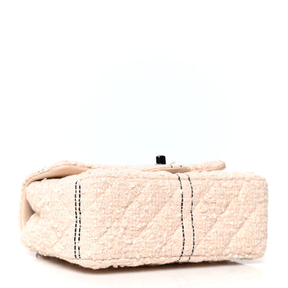 Chanel Tweed Quilted Mini Rectangular Flap Light Pink Black 4 of 9