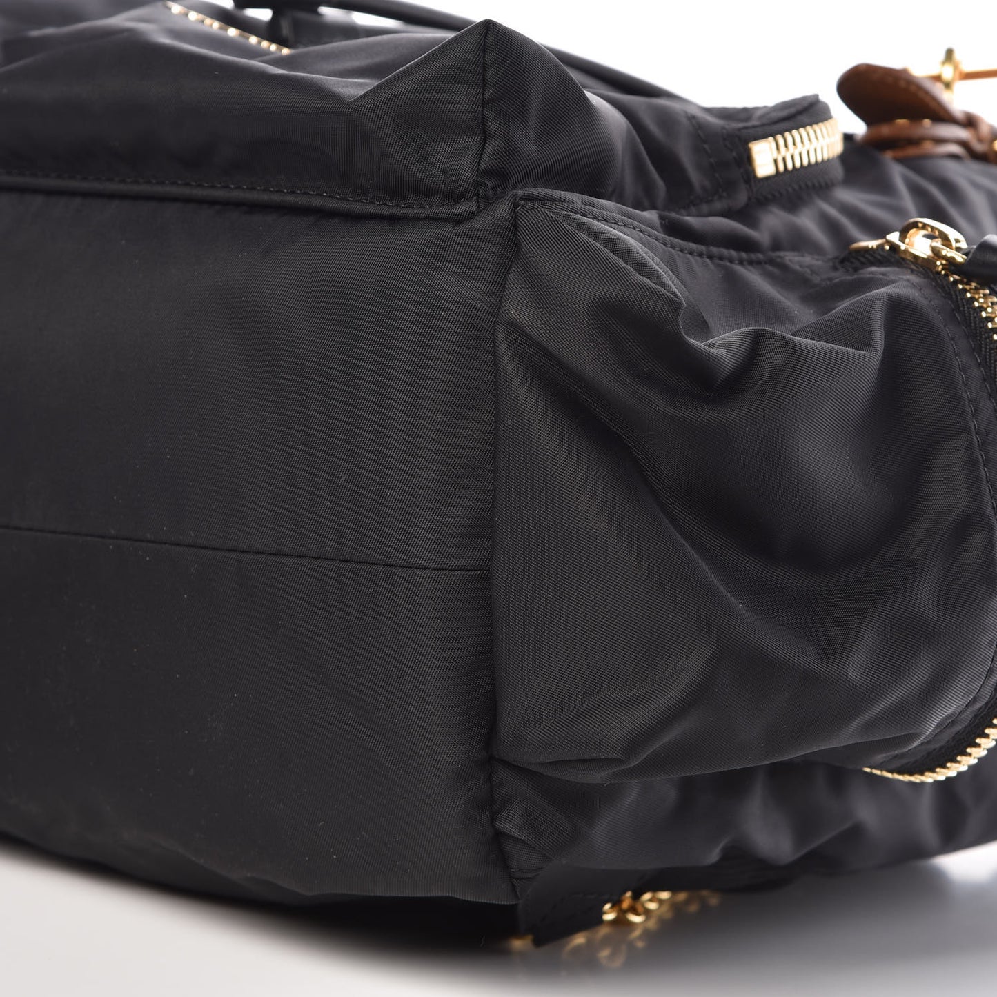 Nylon Medium Rucksack Backpack Black