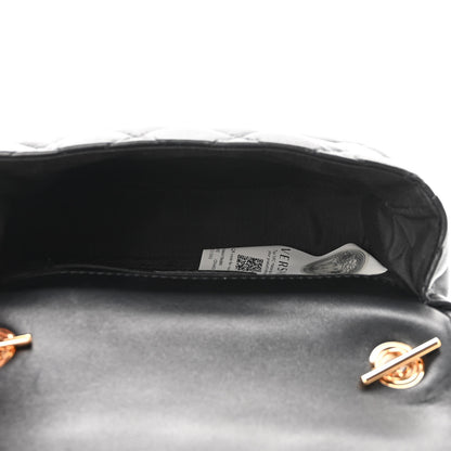 Versace Nappa Quilted Small Medusa Chain Crossbody Black 5 of 9