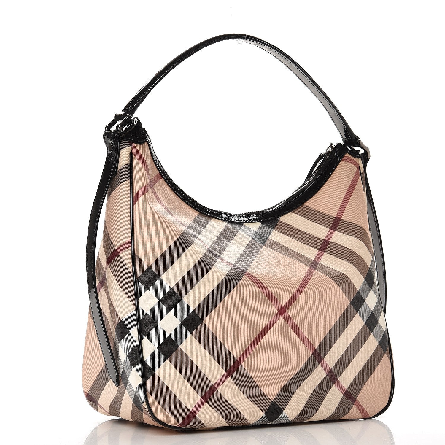 Burberry Nova Check Medium Moore Hobo Black 3 of 12