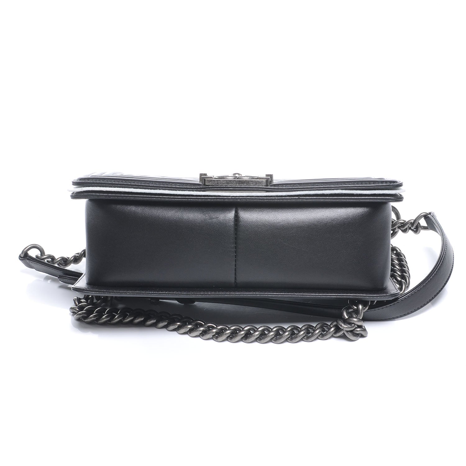 Chanel Lambskin Quilted Medium Boy Flap Black 5 of 9