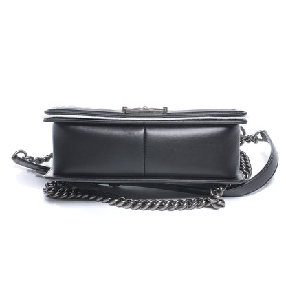 Chanel Lambskin Quilted Medium Boy Flap Black 5 of 9