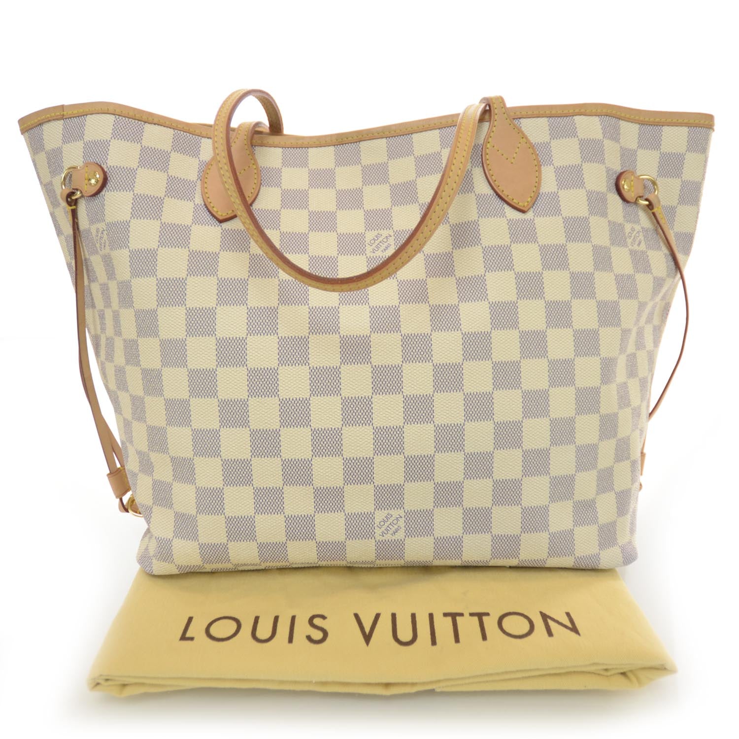 Louis Vuitton Damier Azur Neverfull MM 3 of 7