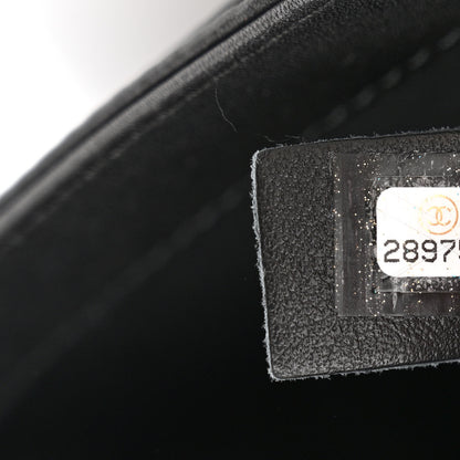 Chanel Calfskin Quilted Top Handle Flap Black 7 of 13