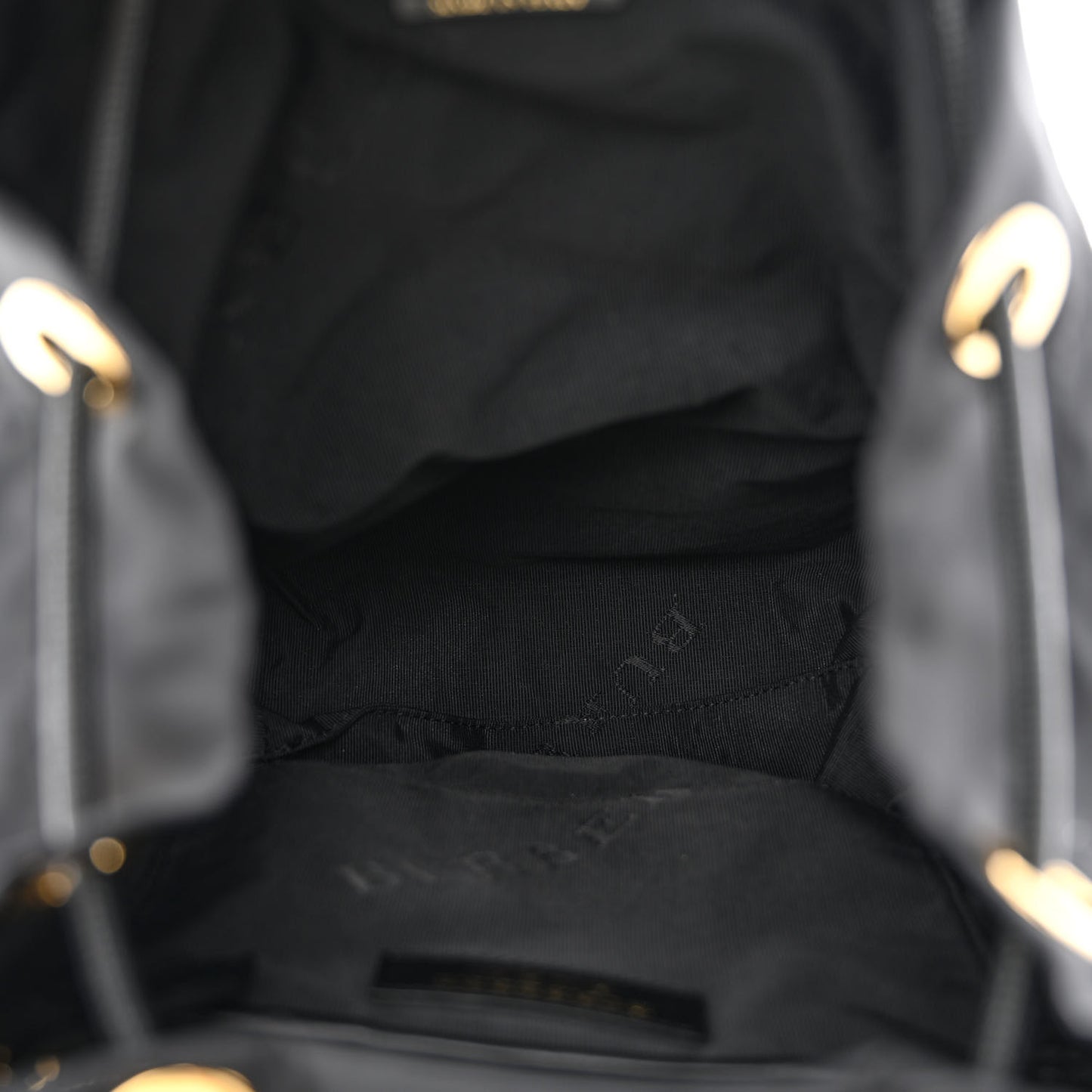 Nylon Medium Rucksack Backpack Black