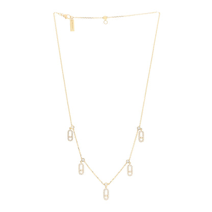 Messika 18K Yellow Gold Diamond Move Uno Pave Drop Choker Necklace 3 of 8