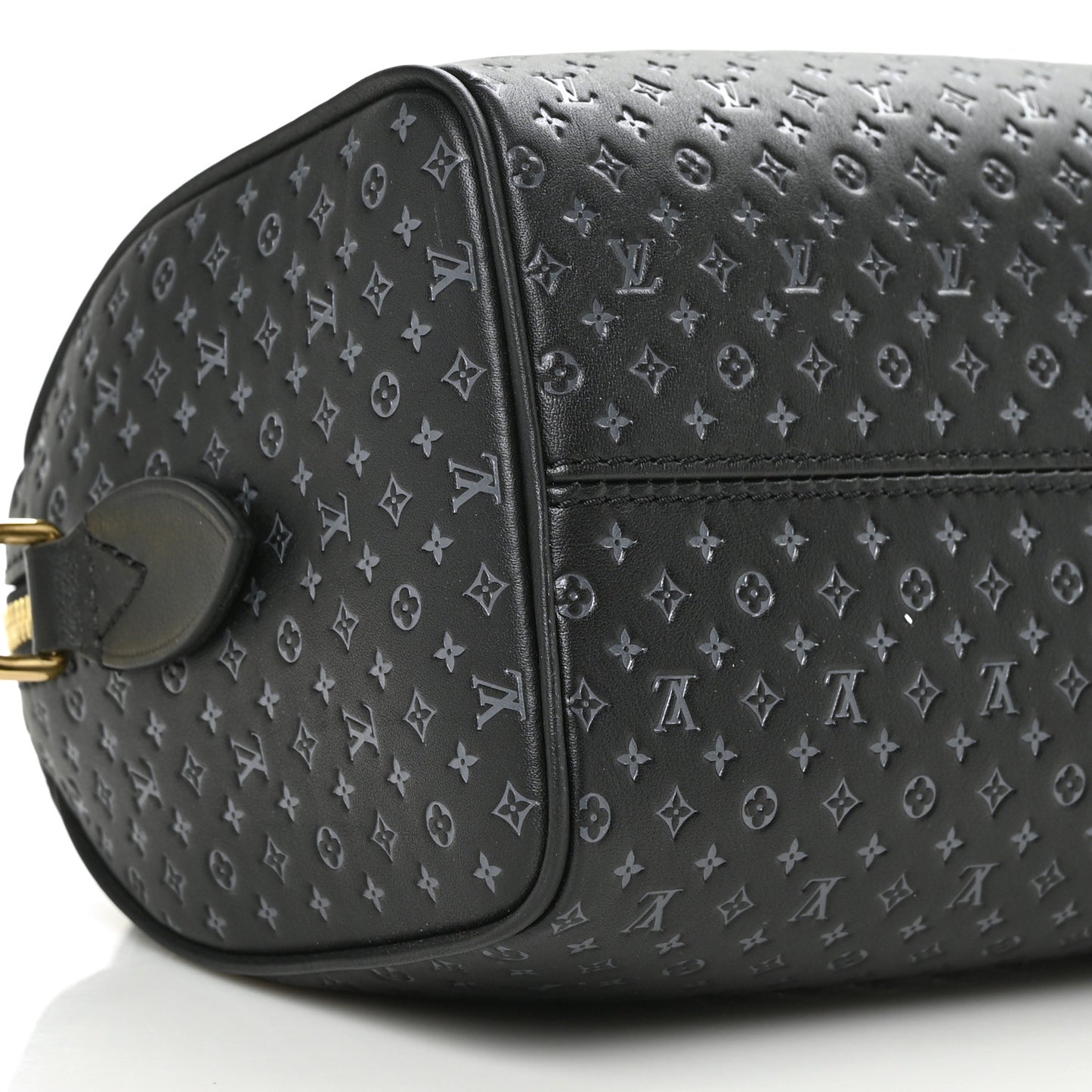 Calfskin Nanogram Embossed Speedy 20 Black
