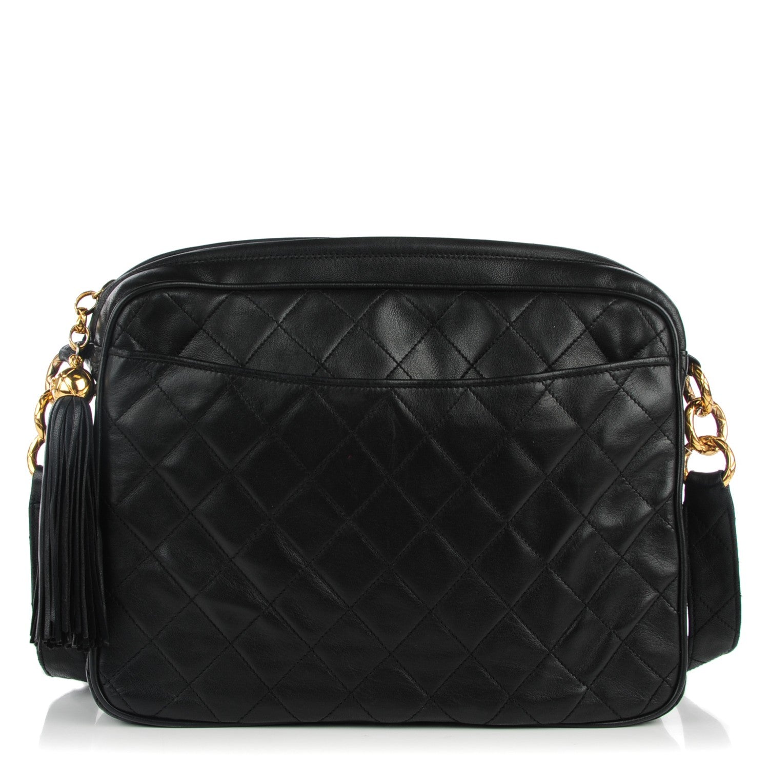 Chanel Lambskin Quilted Camera Case Black 1 of 8