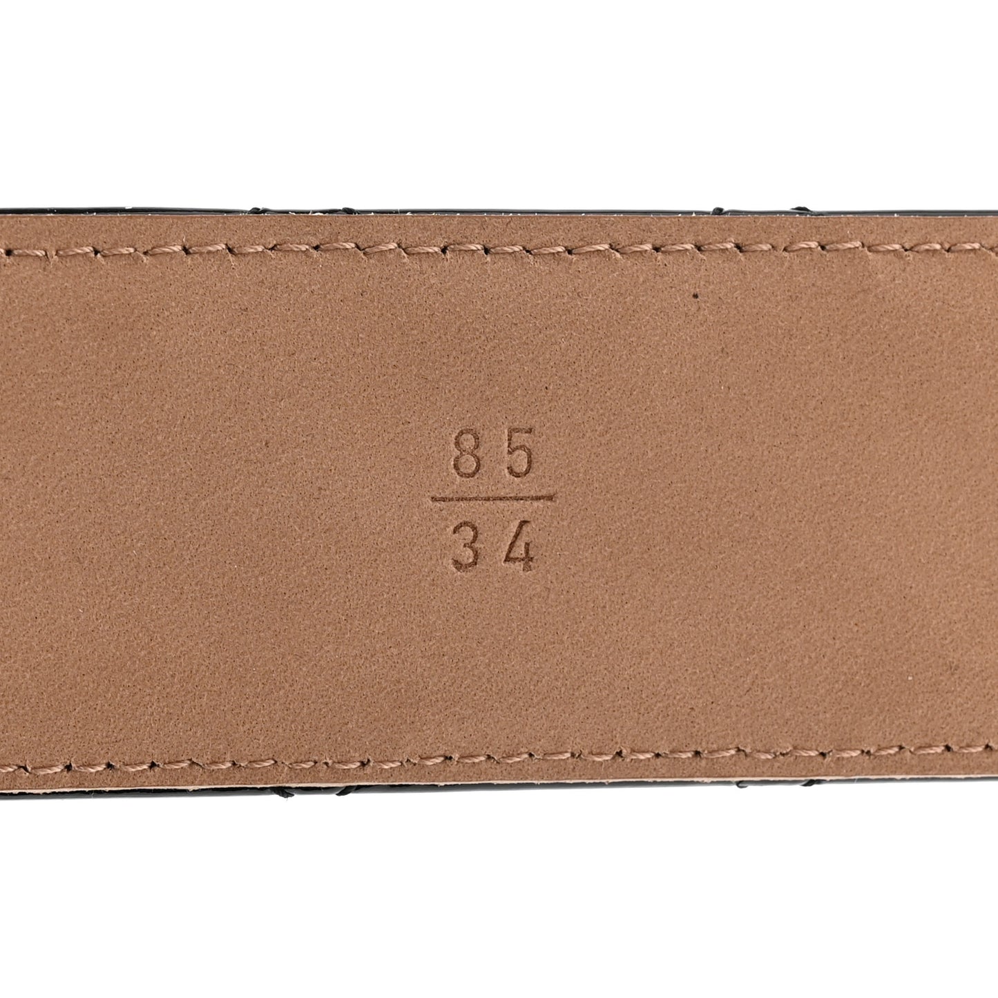 Patent Calfskin Quilted CC Belt 85 34 Black