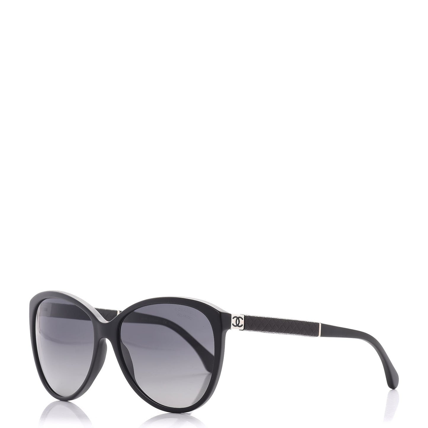 Quilted CC Sunglasses 5225-Q Black