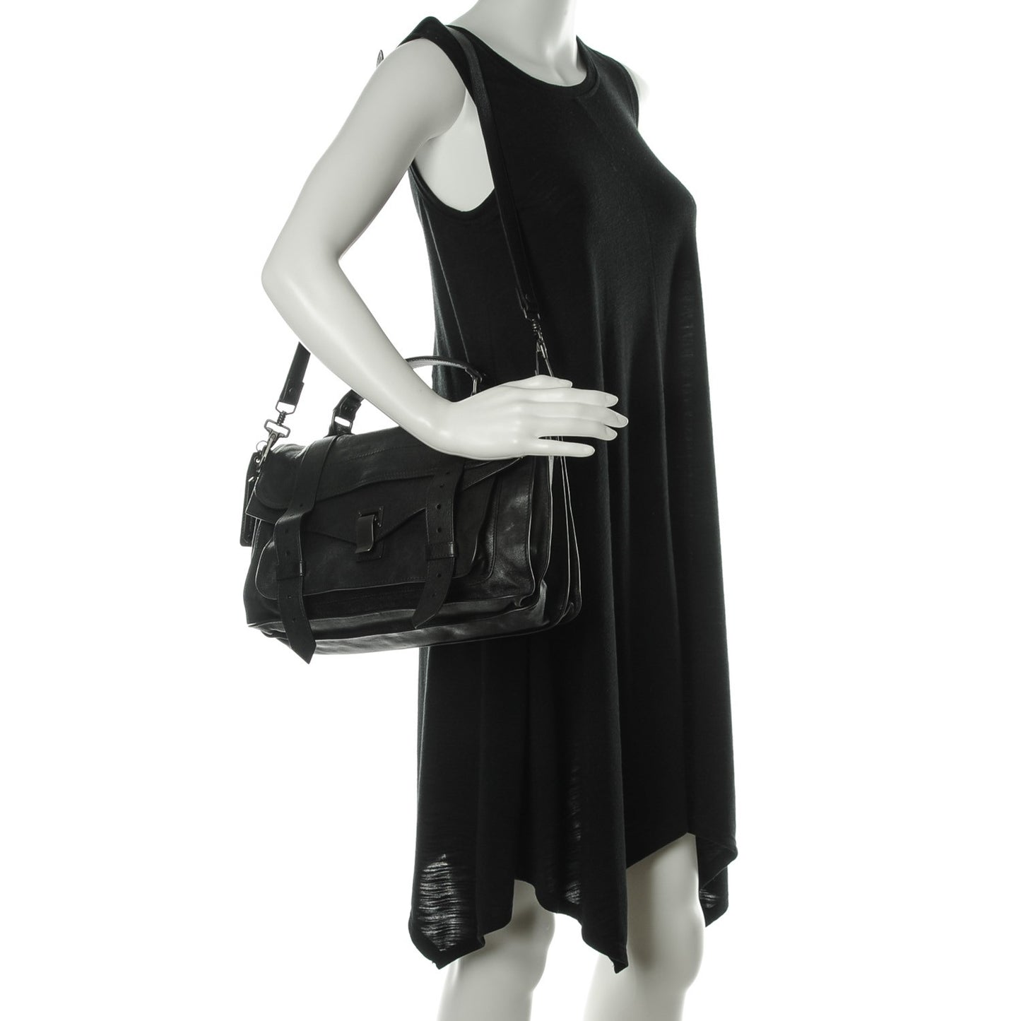 Lambskin Medium PS1 Satchel Black