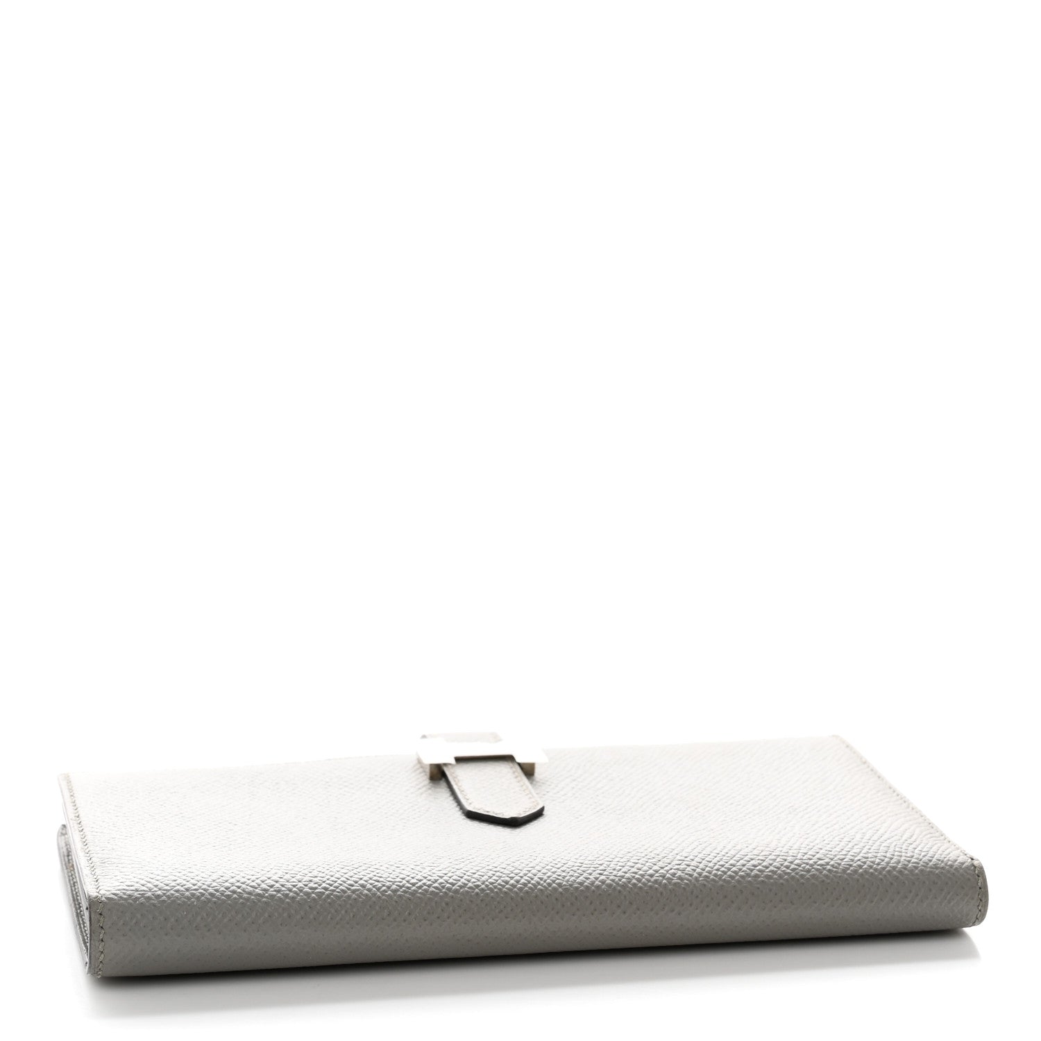 Hermes Epsom Bearn Gusset Wallet Gris Mouette 4 of 10