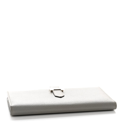 Hermes Epsom Bearn Gusset Wallet Gris Mouette 4 of 10