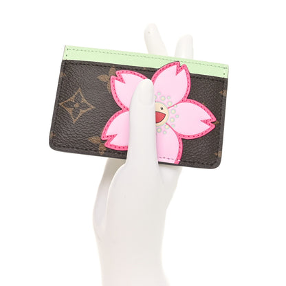 Louis Vuitton LV X TM Monogram Cherry Blossom Card Holder Sakura Brown 2 of 8