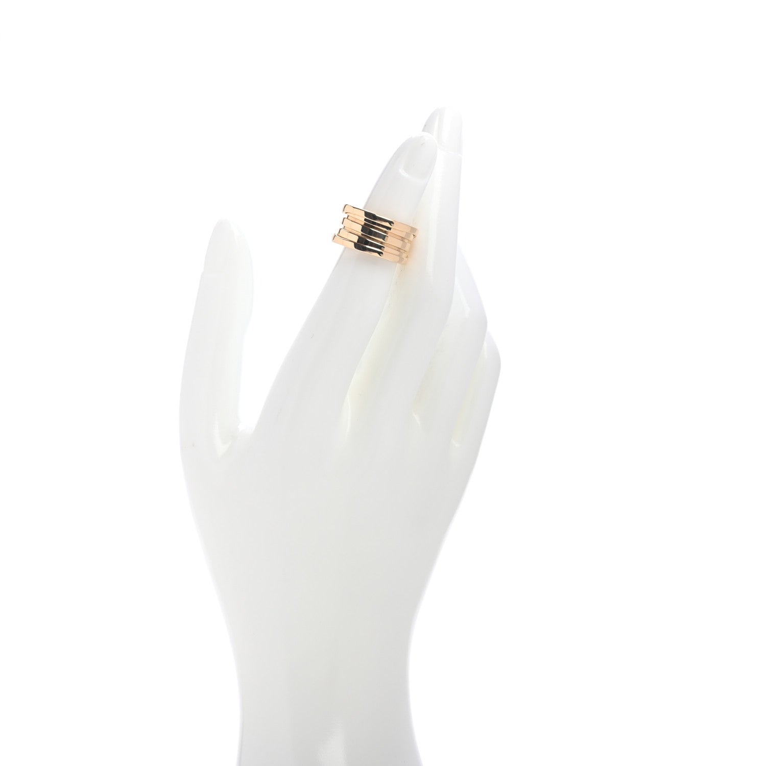 Bulgari 18K Yellow Gold B.Zero1 Three-Band Ring 49 4.75 2 of 5