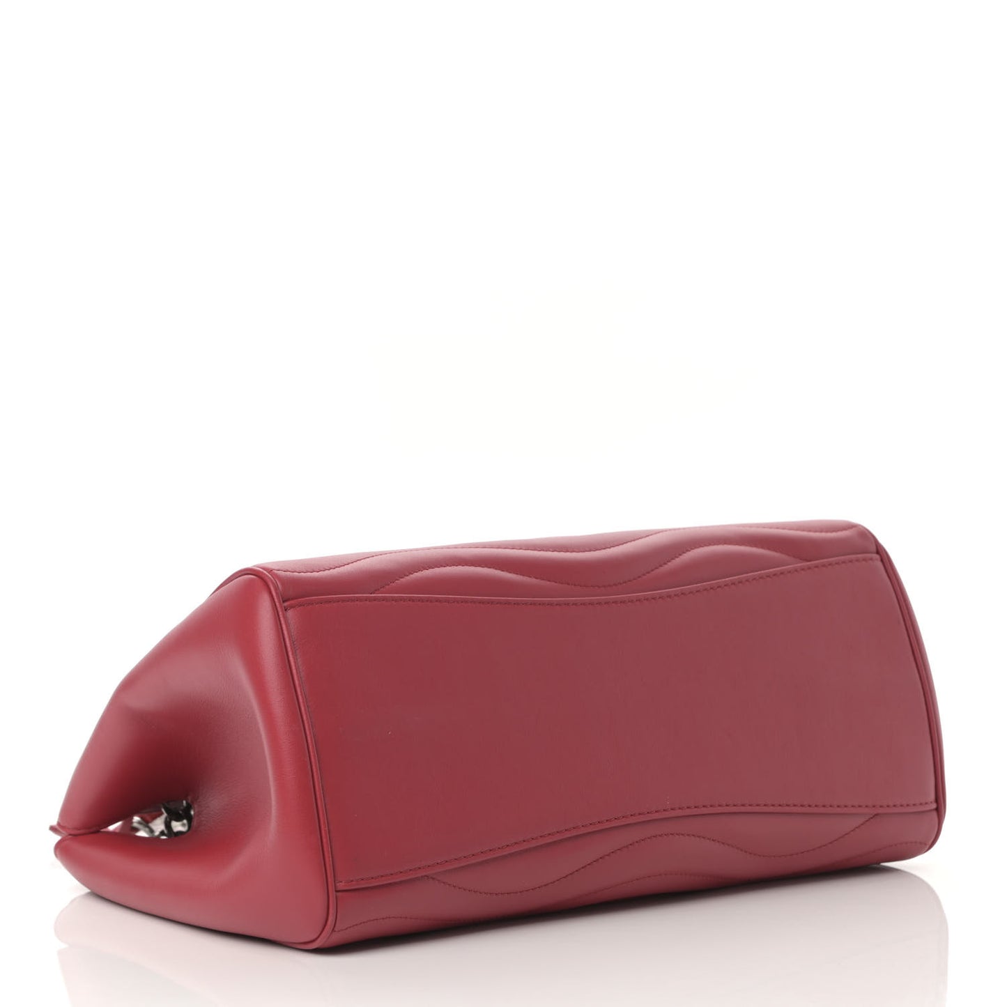 Calfskin New Wave Chain Tote Ecarlate