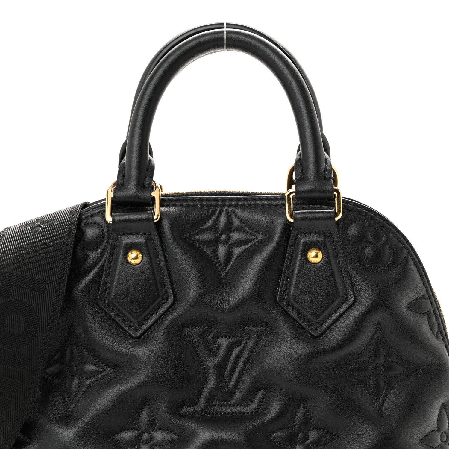 Louis Vuitton Calfskin Bubblegram Alma BB Black 7 of 9