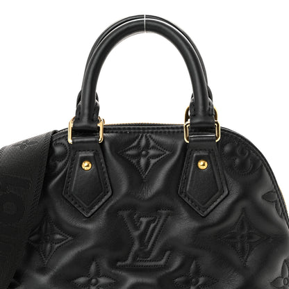 Louis Vuitton Calfskin Bubblegram Alma BB Black 7 of 9