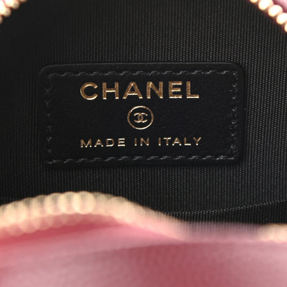Chanel Caviar Quilted Round Filigree Crossbody Burgundy Black 6 of 9