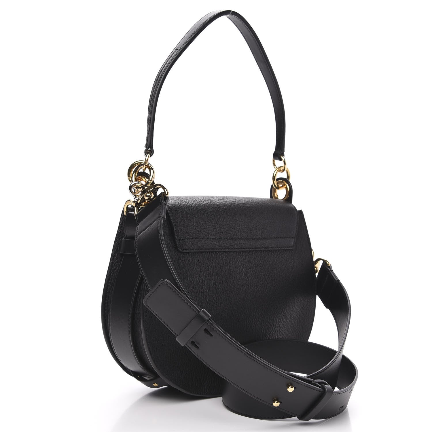 Chloe Grained Calfskin Large Tess Bag Black 4 of 11