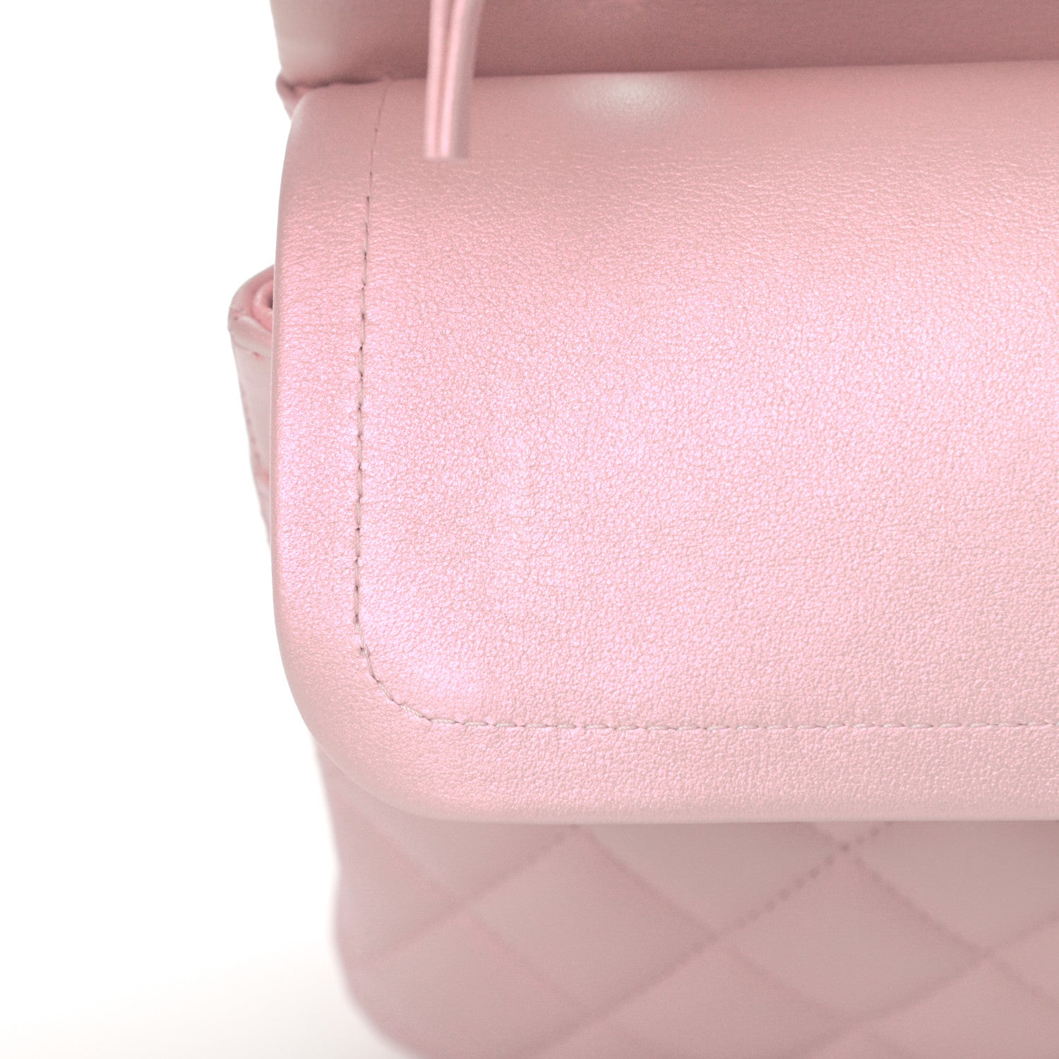 Chanel Iridescent Calfskin Quilted Medium Double Flap Light Pink 11 of 12