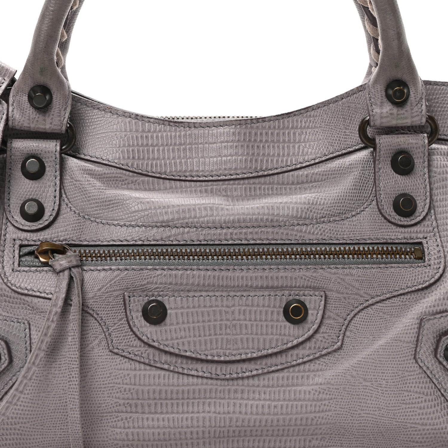 Balenciaga Agneau Lizard Embossed Classic Hardware First Fer 8 of 10
