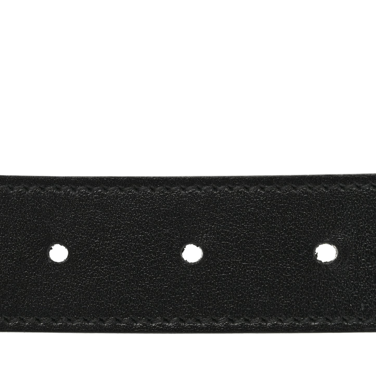 GG Supreme Monogram Plutone Calfskin Double G Reversible 30mm Belt 75 30 Beige Ebony Black