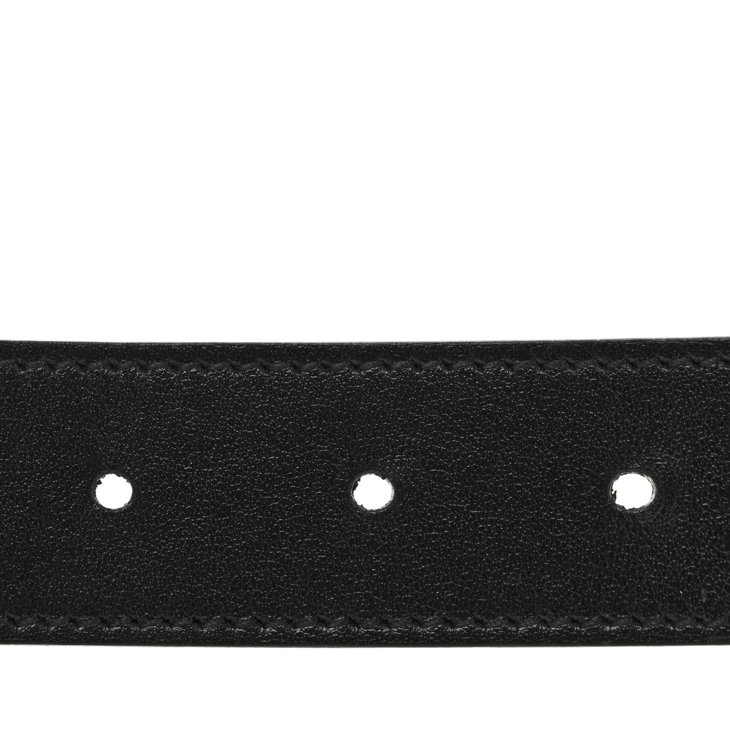 Gucci GG Supreme Monogram Plutone Calfskin Double G Reversible 30mm Belt 75 30 Beige Ebony Black 4 of 7
