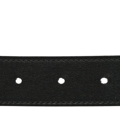 Gucci GG Supreme Monogram Plutone Calfskin Double G Reversible 30mm Belt 75 30 Beige Ebony Black 4 of 7