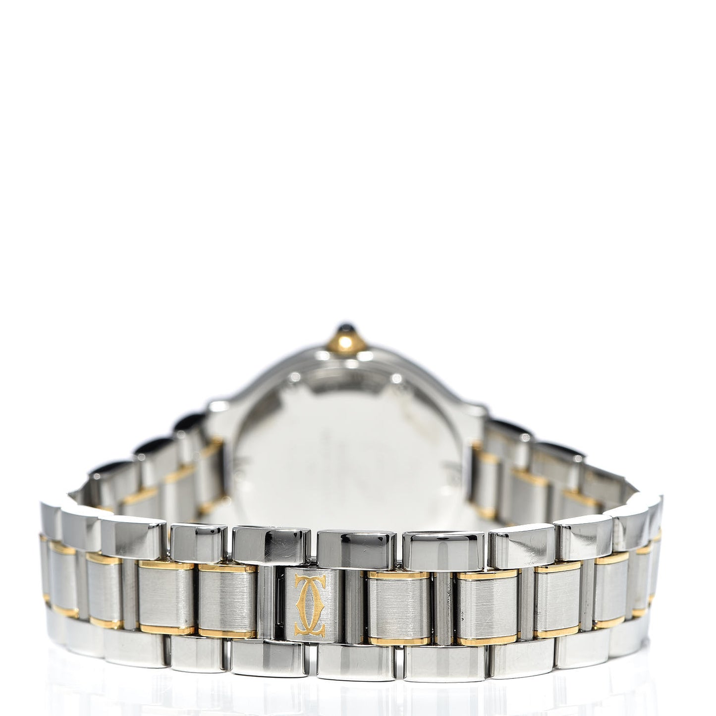 Stainless Steel 18K Yellow Gold 28mm Must De 21 Quartz Watch