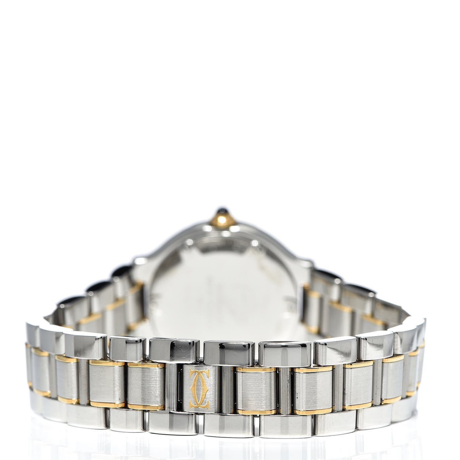 Cartier Stainless Steel 18K Yellow Gold 28mm Must De 21 Quartz Watch 4 of 8