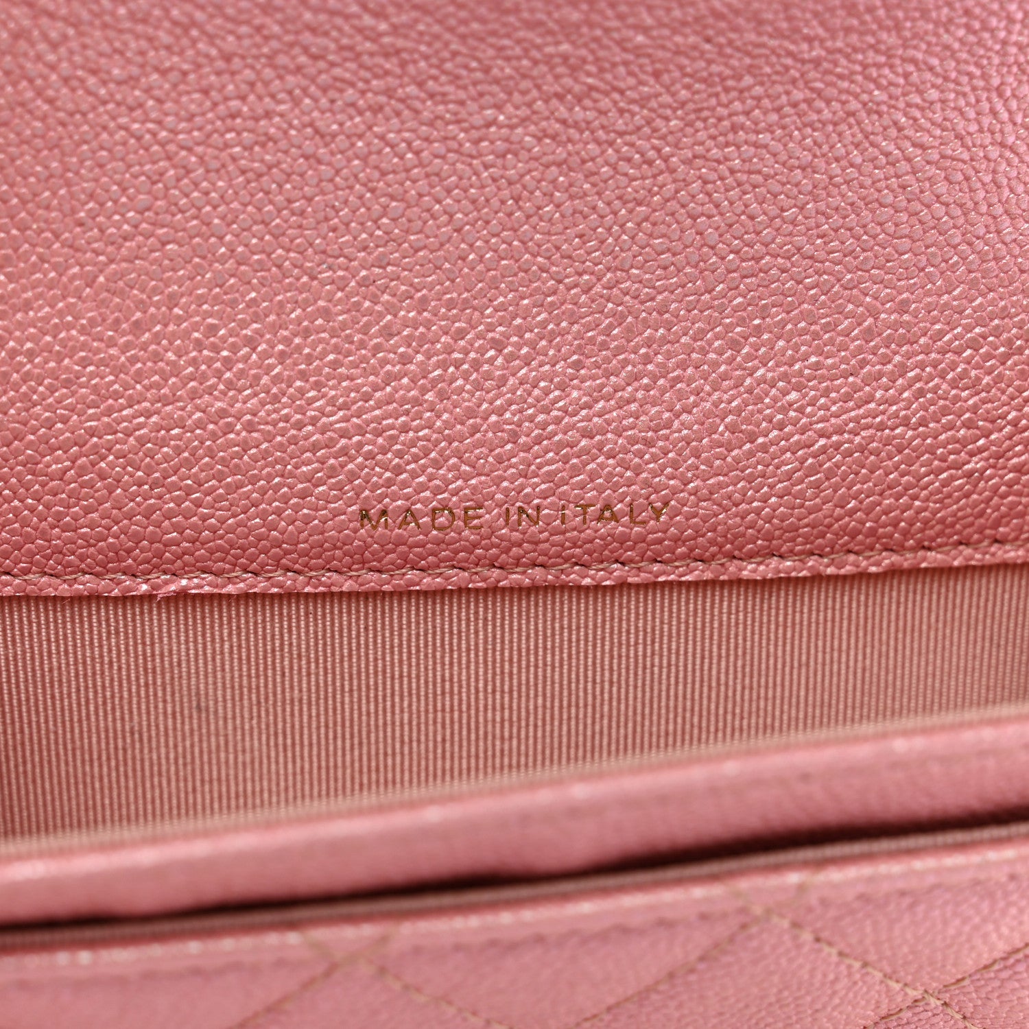 Chanel Iridescent Caviar Quilted Flap Card Holder Rose Pink 7 of 9