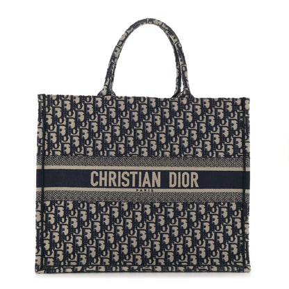 Christian Dior Oblique Large Book Tote Blue Multicolor 1 of 12