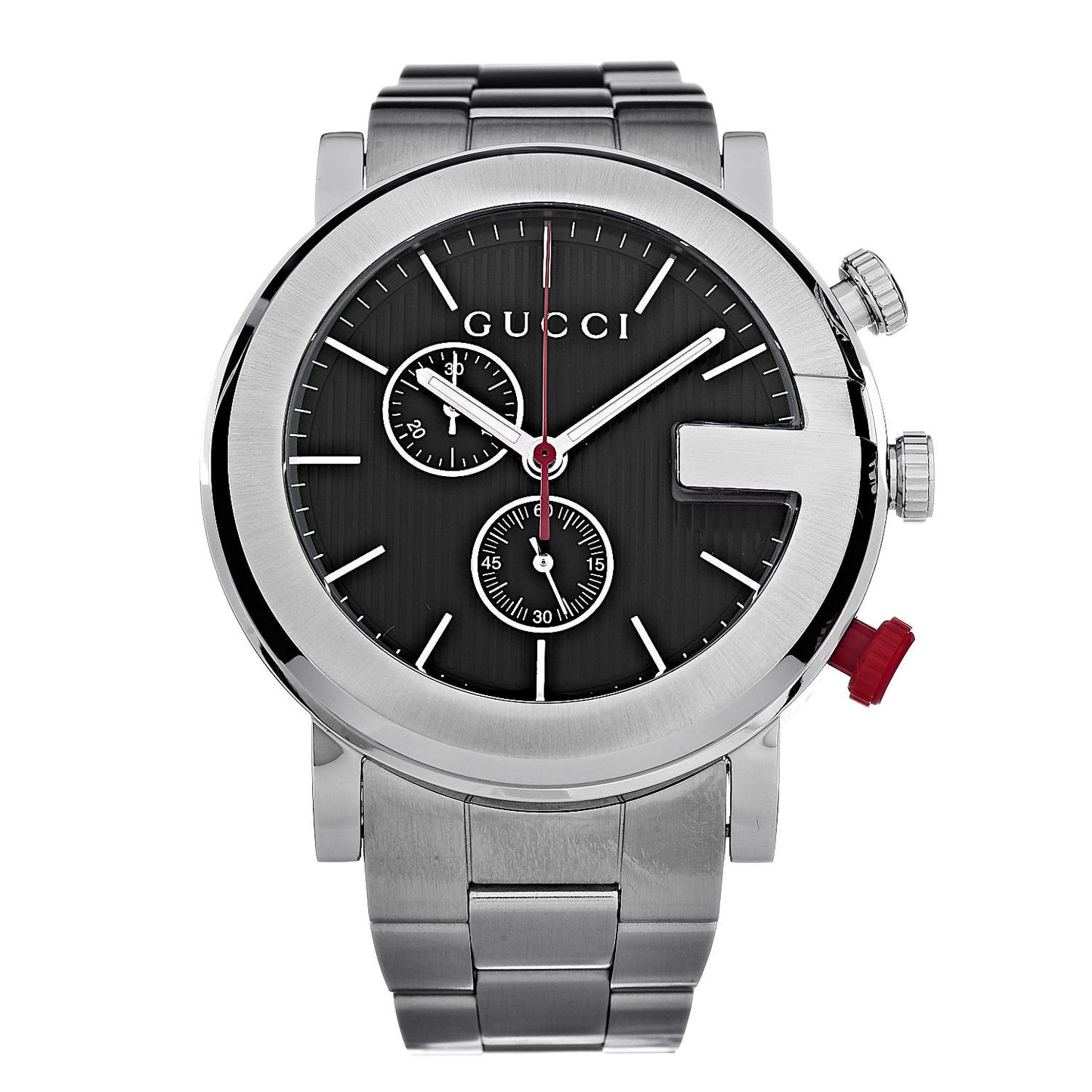 Stainless Steel 44mm G-Chrono Quartz Watch Black