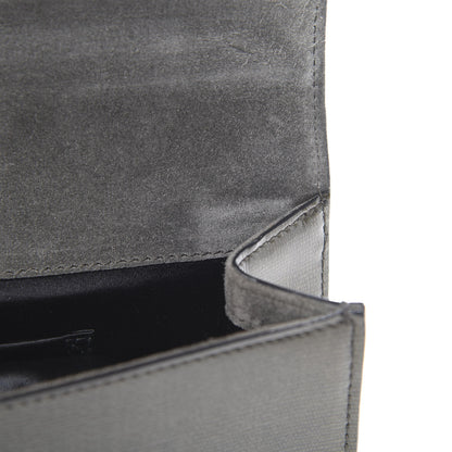 Saint Laurent Textured Patent Classic Y Ligne Clutch Olive 7 of 9
