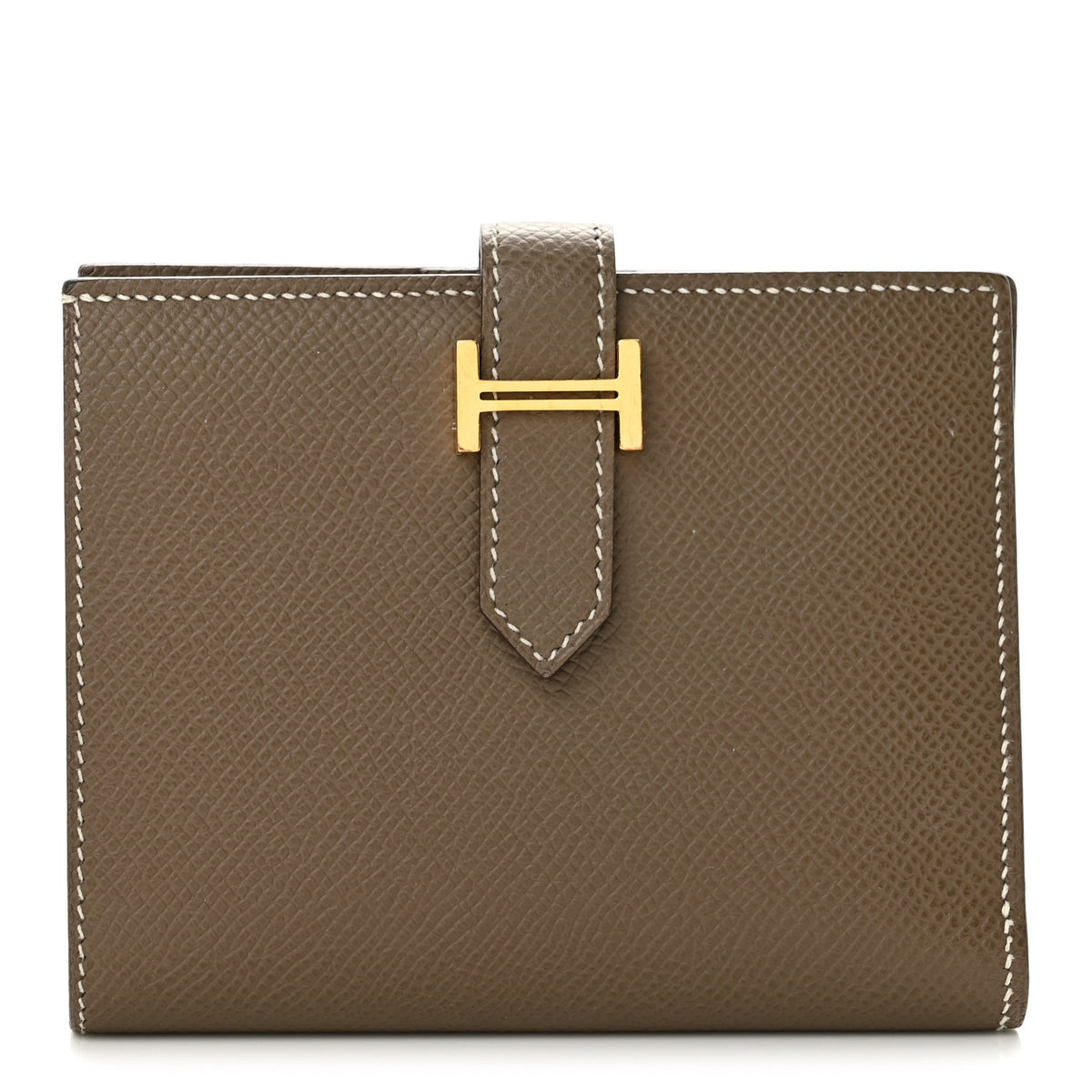 Hermes Epsom Bearn Compact Wallet Etoupe 1 of 10