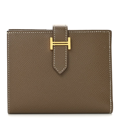 Hermes Epsom Bearn Compact Wallet Etoupe 1 of 10