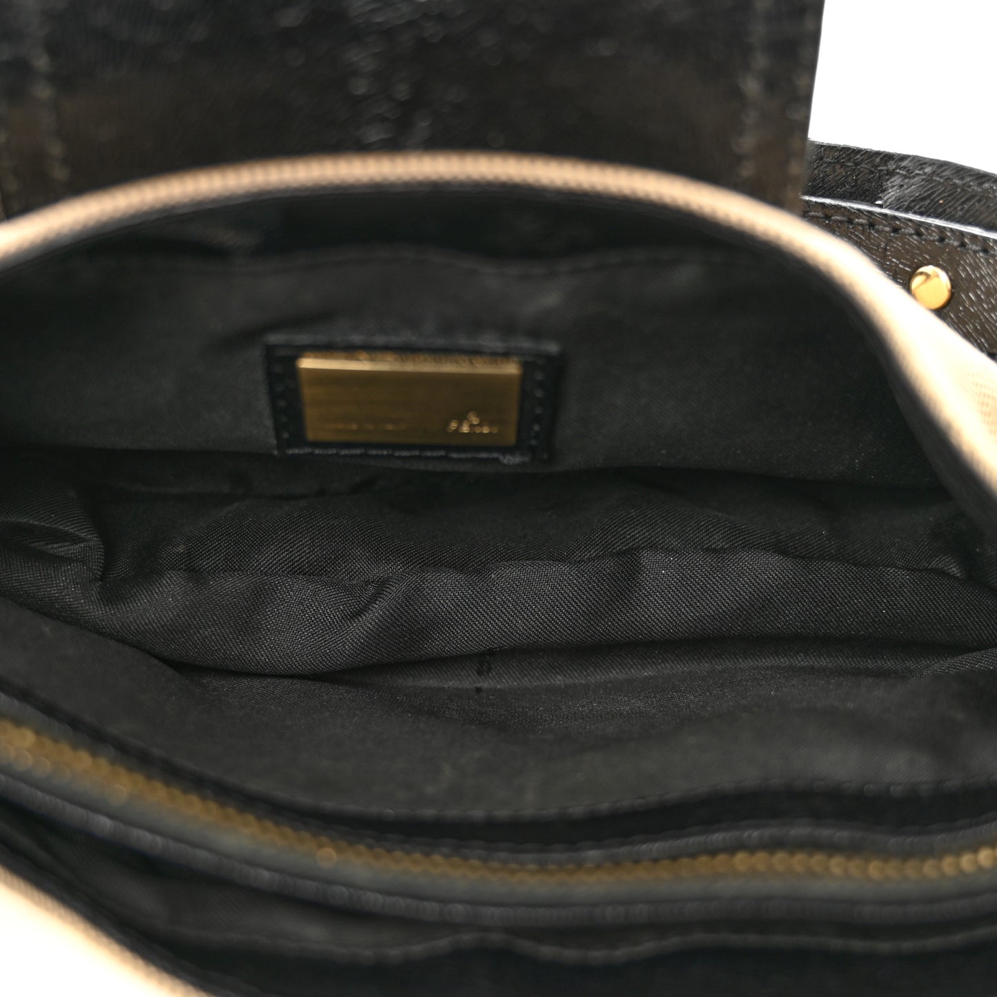 Zucca Shadow Shoulder Bag Black