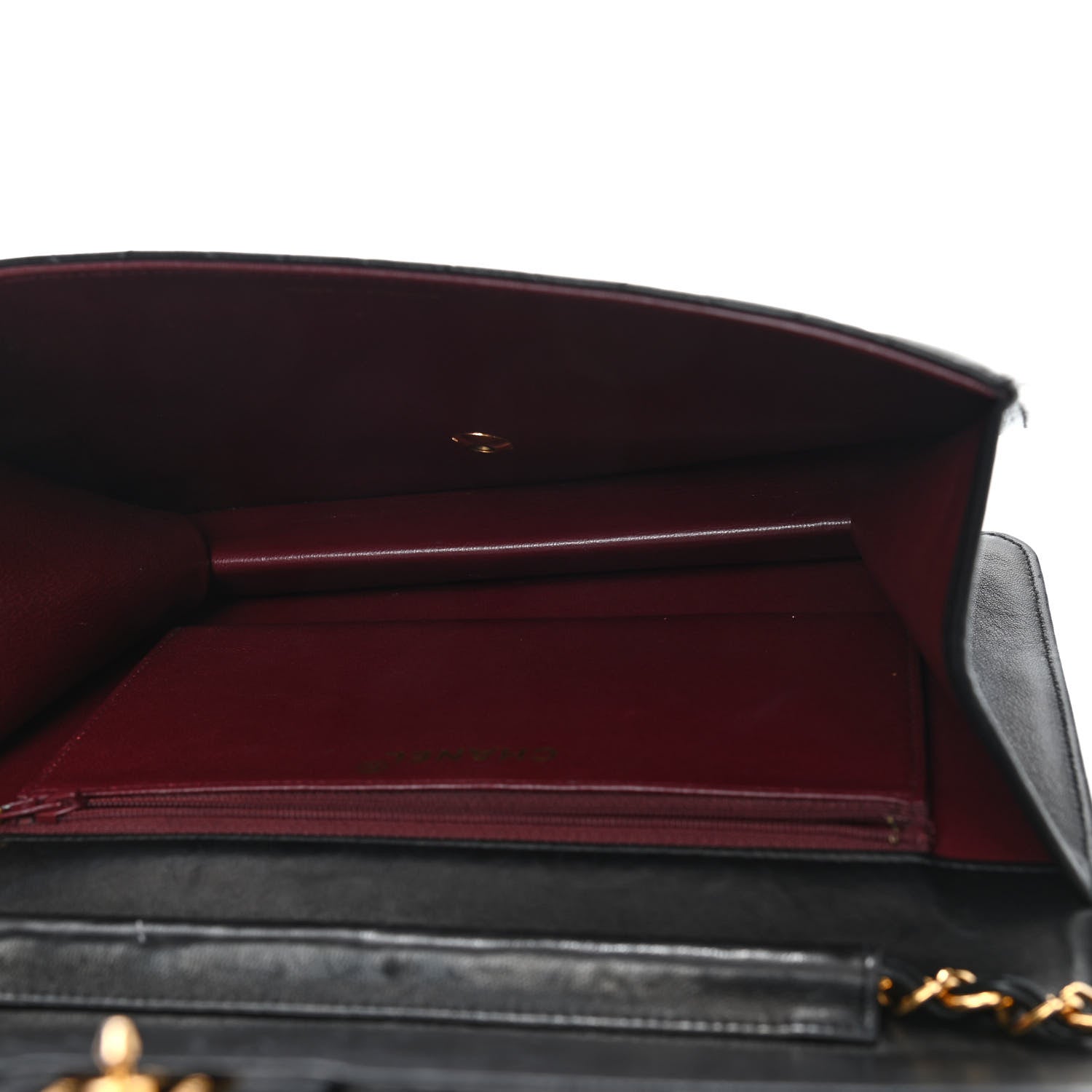 Chanel Lambskin Quilted Medium Single Flap Black 4 of 11